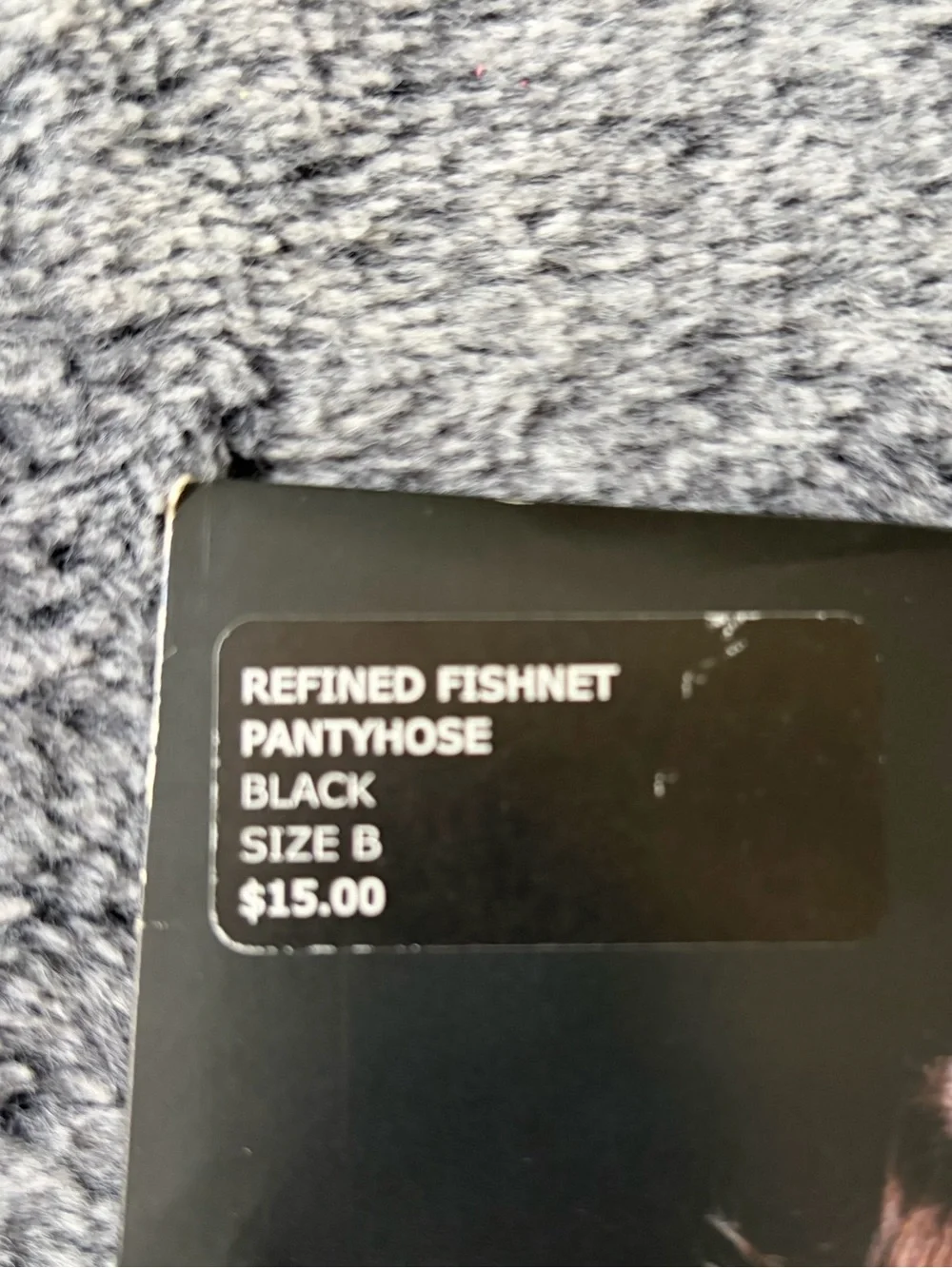 Victoria's Secret Very Sexy Black Fishnet Pantyhose